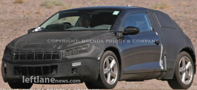 Photos du design extrieur  du coup VW Scirocco espionn